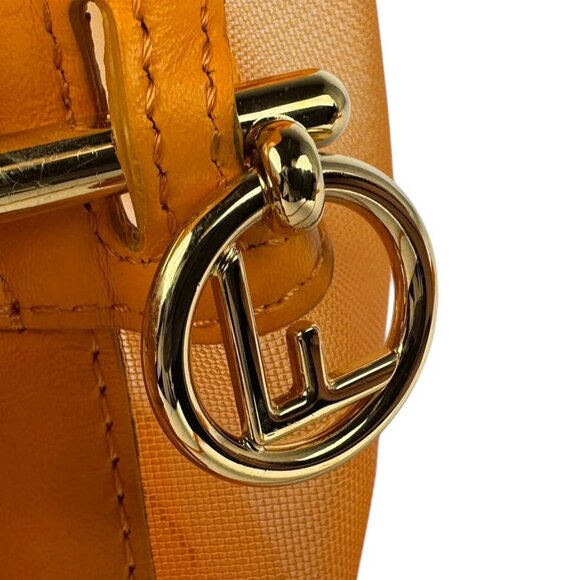 FENDI Mon Tresor Mini Shoulder Bag Handbag Orange Leather/Mesh - Picture 14 of 14